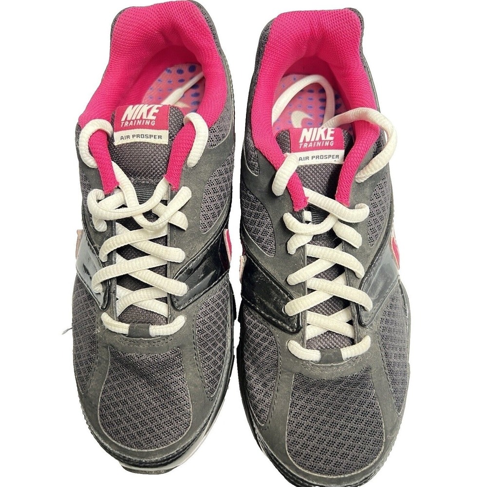 Nike Air Prosper Womens 7 Training Shoes Gray Pink‎ Mesh Athletic Sneakers
